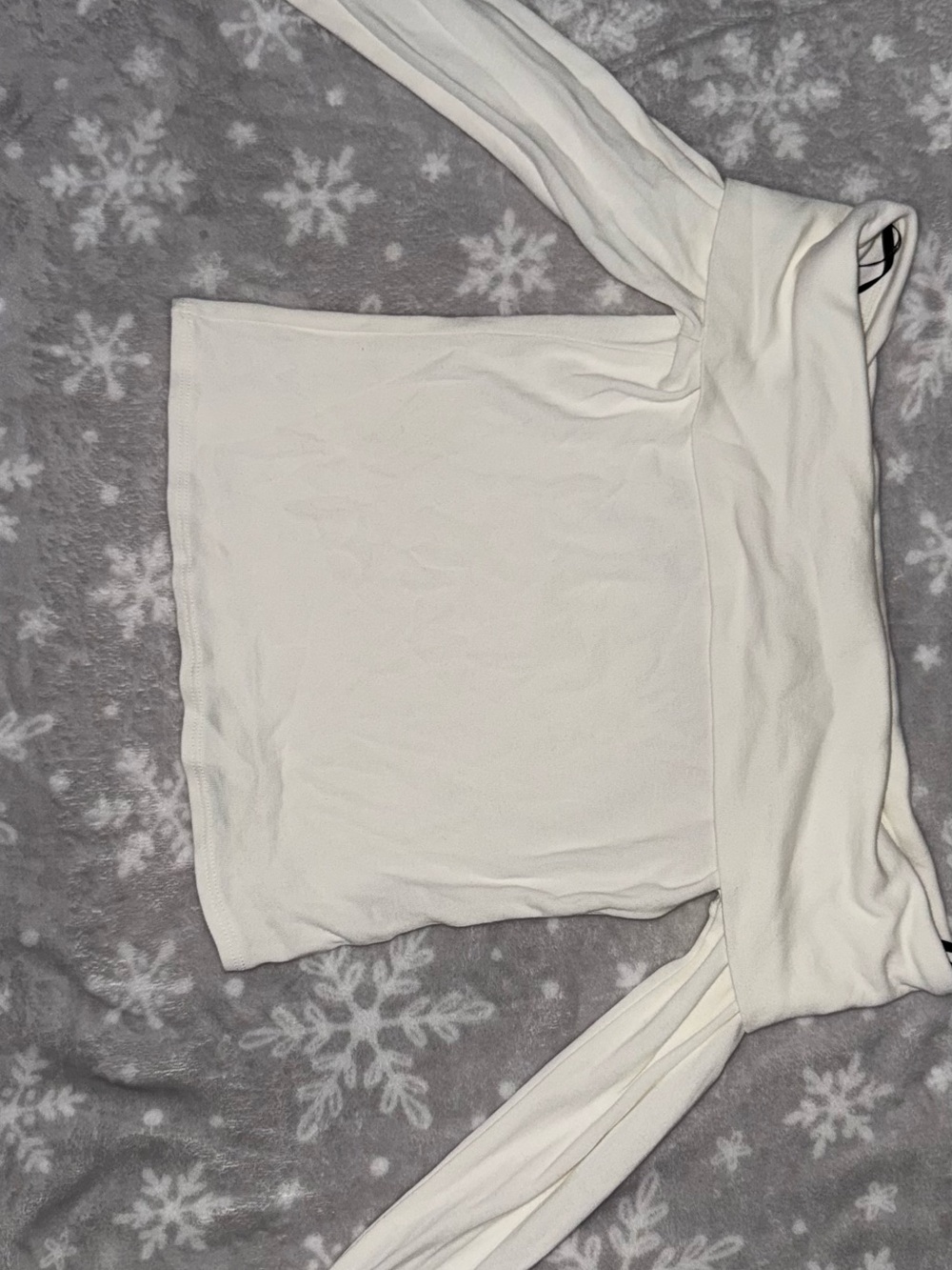 Forever 21 Cream Off-Shoulder Knit Sweater